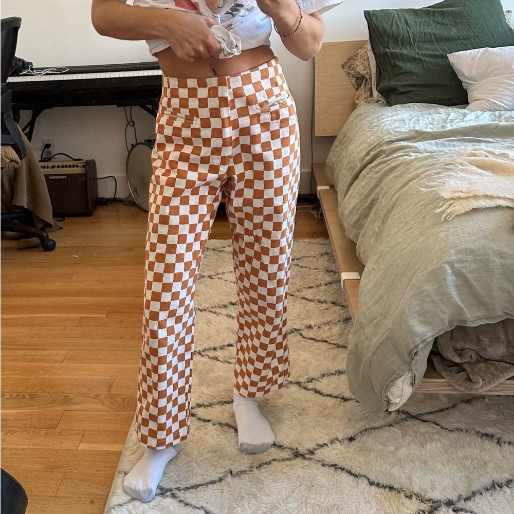 Holiday checkered pants